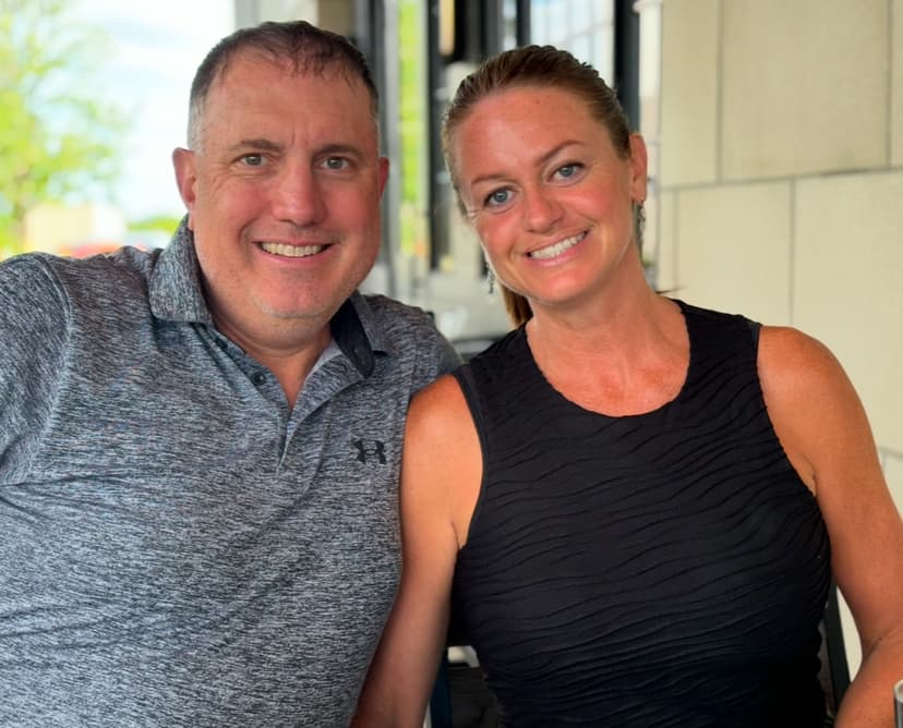 Scott Geans with family at Notre Dame